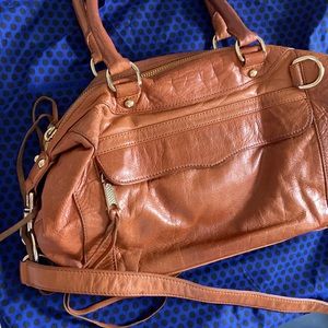 Rebecca Minkoff Brown Leather Gold Detail Bag